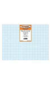 clearprint 17" x 22" 1000h design vellum sheets with printed fade-out 8x8 grid, 16 lb., 100% cotton, 10 sheets per pack, 1 each