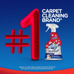 Resolve Pet Expert Carpet Spot & Stain Remover Spray, Pet Stain and Odor Remover, Carpet Cleaner, 22oz (Pack of 2)