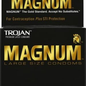 Trojan Magnum Lubricated Condoms, 3 Count