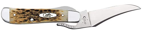 Case WR XX Pocket Knife Amber Jigged Bone Russlock Item #260 - (61953L SS) - Length Closed: 4 1/4 Inches