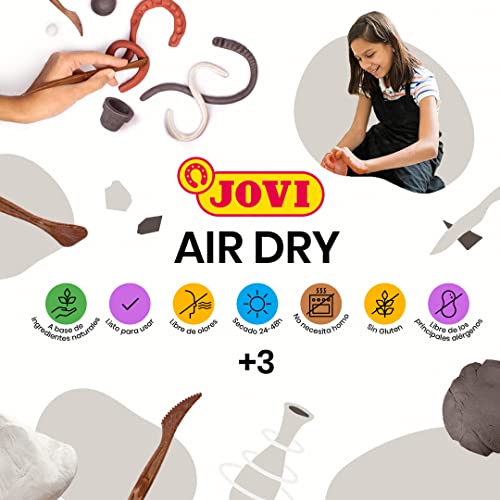 Jovi Air Dry Modeling Clay, 2.2 lb. Terracotta, non-staining, perfect for Arts and Crafts Projects