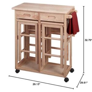 Winsome Wood Suzanne Kitchen, Square, Natural, Beech