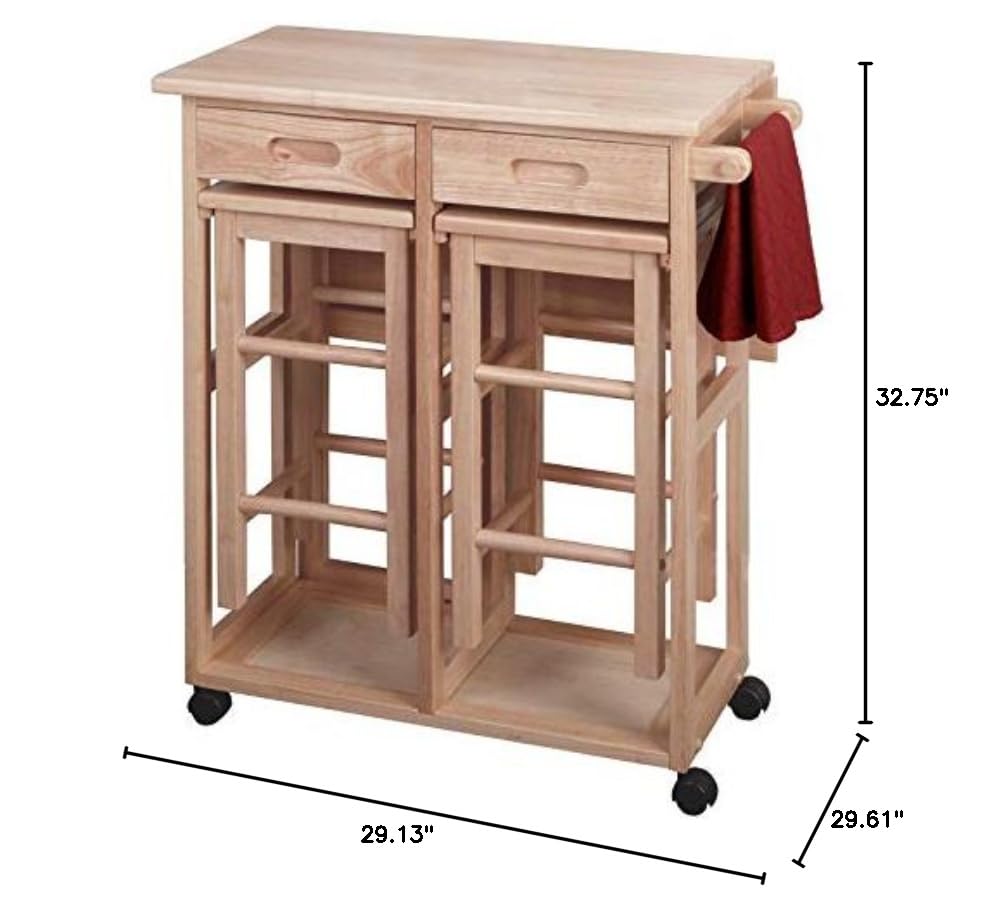 Winsome Wood Suzanne Kitchen, Square, Natural, Beech