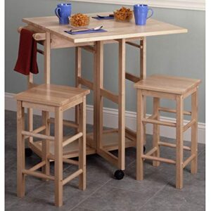 Winsome Wood Suzanne Kitchen, Square, Natural, Beech