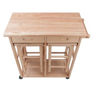 Winsome Wood Suzanne Kitchen, Square, Natural, Beech