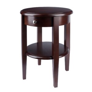 winsome wood concord occasional table, antique walnut