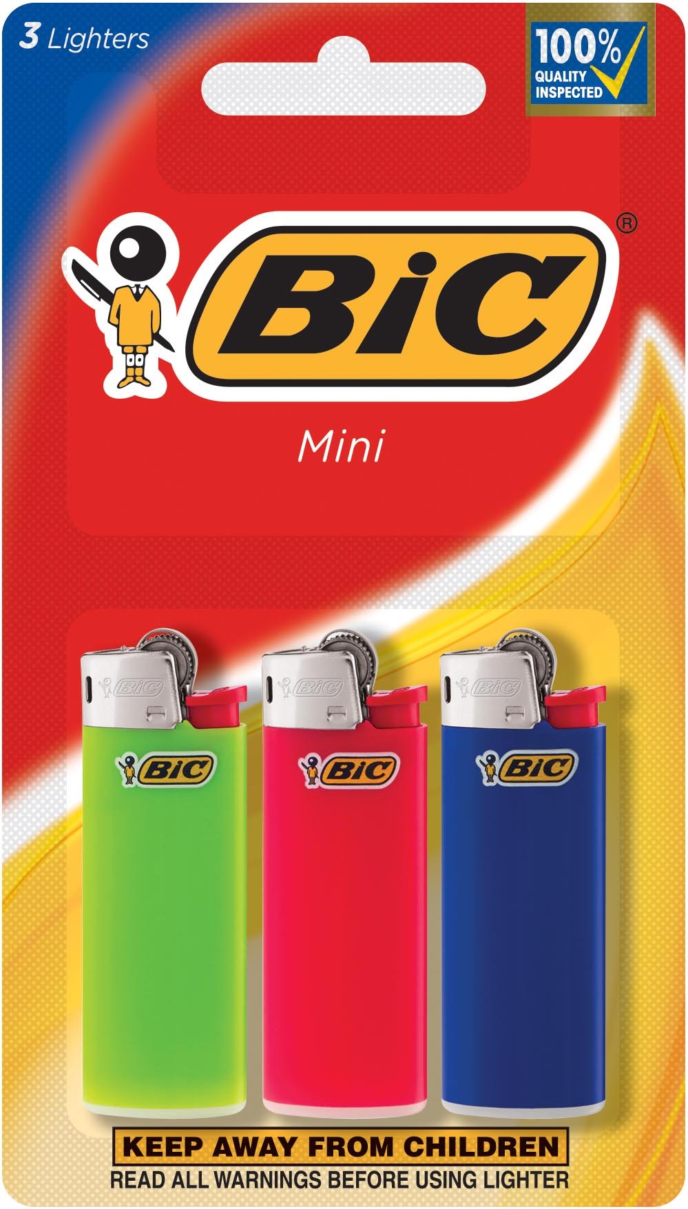 BIC Mini Lighter, 3 pk