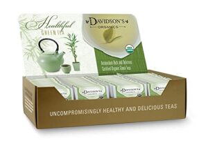 davidson's organics, assorted green teas, 100-count individually wrapped tea bags