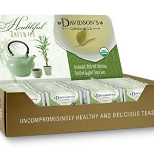 Davidson's Organics, Assorted Green Teas, 100-count Individually Wrapped Tea Bags