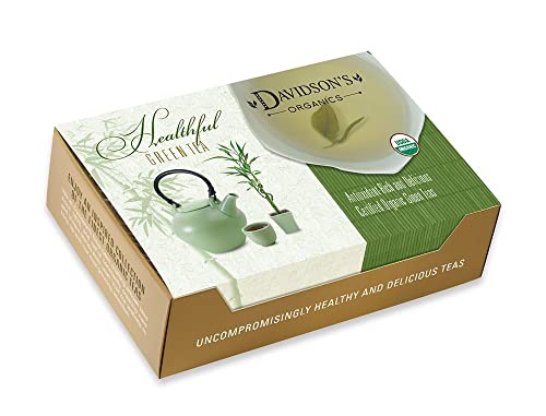 Davidson's Organics, Assorted Green Teas, 100-count Individually Wrapped Tea Bags