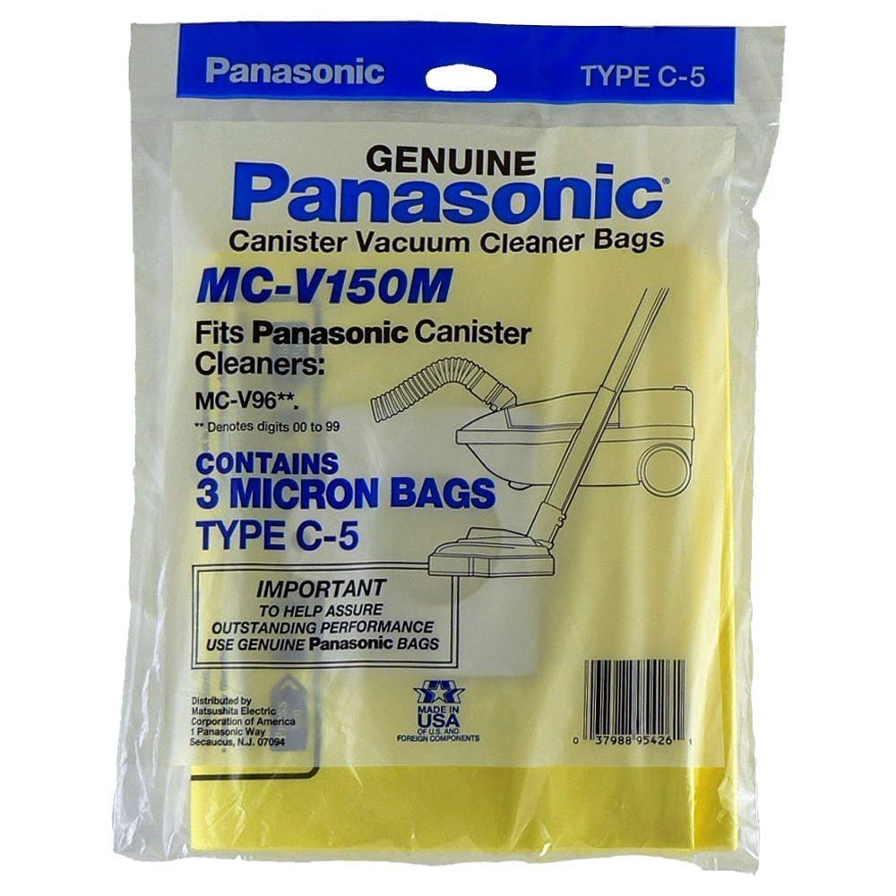 Panasonic MC-V150M Replacement Bag for Canister, 3-Pack