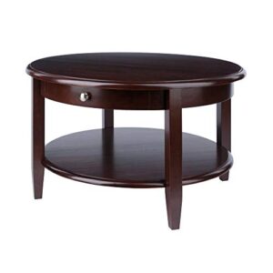 winsome wood concord occasional table, antique walnut