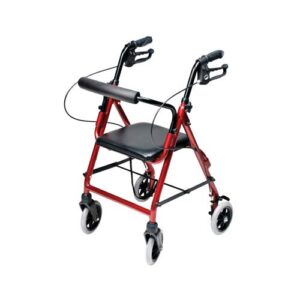 Lumex Walkabout Junior Rollator Walker with Seat, Small & Narrow for Short Adults, Pediatrics & Kids