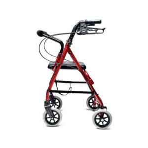 Lumex Walkabout Junior Rollator Walker with Seat, Small & Narrow for Short Adults, Pediatrics & Kids