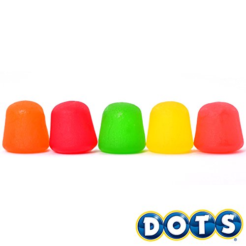 DOTS Individually Wrapped Candy - Original Gummy Candy Flavors - Cherry, Lime, Orange, Lemon & Strawberry - Gluten Free, Kosher & Peanut Free Gumdrops - Bulk 24ct, 2.2oz Dots Candy Boxes