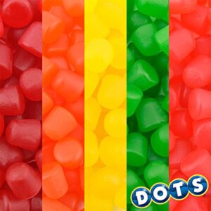 DOTS Individually Wrapped Candy - Original Gummy Candy Flavors - Cherry, Lime, Orange, Lemon & Strawberry - Gluten Free, Kosher & Peanut Free Gumdrops - Bulk 24ct, 2.2oz Dots Candy Boxes