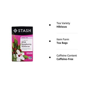 Stash Tea Tea Wild Raspberry Hibiscus 20 Tea Bags