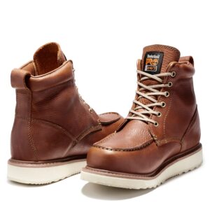 Timberland PRO Men's 53009 Wedge Sole 6" Soft-Toe Boot,Rust,10.5 M