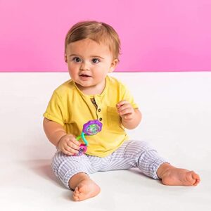 Bright Starts Rattle and Shake Barbell Toy - Pretty in Pink, Ages 3 Months +