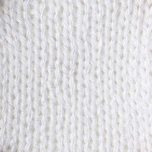 Caron Simply Soft Solids Yarn (4) Medium Gauge 100% Acrylic - 6 oz - White - Machine Wash & Dry