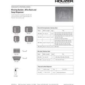 Houzer RB-2400 Wirecraft 6-Inch High Rinsing Basket for Kitchen Sinks