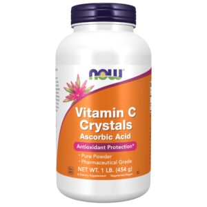 now supplements, vitamin c crystals (ascorbic acid) powder , antioxidant protection*, 1-pound