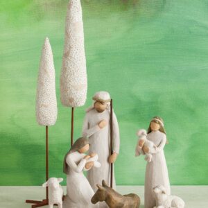 Willow Tree 6-Piece Nativity Set, Behold The Awe and Wonder of The Christmas Story, Build a Family Holiday Tradition with Classic Nativity Collection, Sculpted Hand-Painted Figures