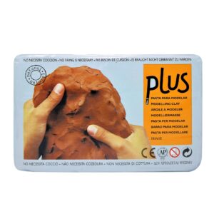 activa plus clay natural self-hardening clay terra cotta 2.2 pounds