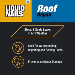 Liquid Nails Roof Repair (RR808), 10.3 oz