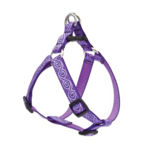 lupinepet originals 3/4" jelly roll 20-30" step in harness for medium dogs