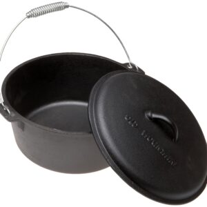 Old Mountain Pre Seasoned 10112 8 Quart Dutch Oven with Dome Lid and Spiral Bail Handle