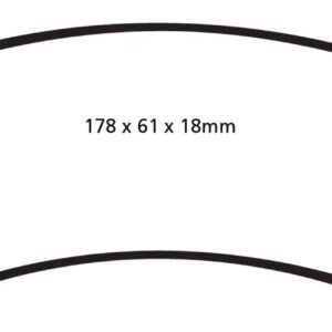 EBC Brakes DP41738R Yellowstuff Street and Track Brake Pad ,Metallic