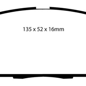 EBC Brakes DP41254R Yellowstuff Street and Track Brake Pad