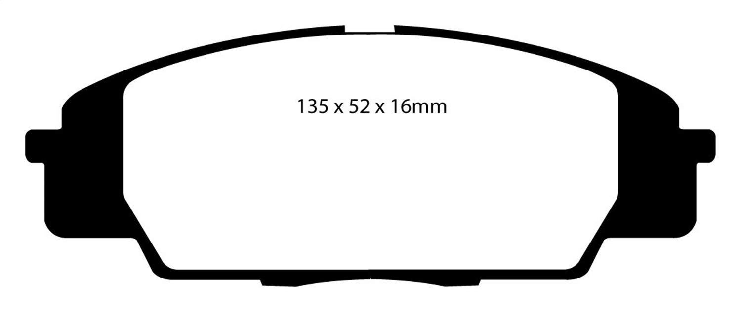 EBC Brakes DP41254R Yellowstuff Street and Track Brake Pad