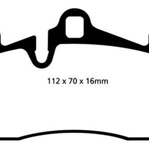 EBC Brakes DP41474R Yellowstuff Street and Track Brake Pad