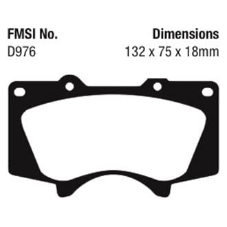 EBC Brakes DP41657R Yellowstuff Street and Track Brake Pad