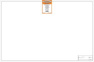 clearprint 24" x 36" 1000h design vellum sheets with engineer title block, 16 lb., 100% cotton, 100 sheets per pack, 1 each