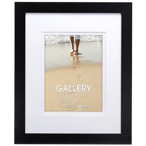 malden 16x20 matted picture frame - made to display pictures 11x14 with mat, or 16x20 without mat -black