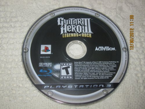 Guitar Hero III: Legends of Rock - Playstation 3 (Game only)