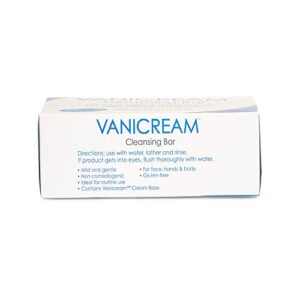 Vanicream Cleansing Bar | Fragrance, Gluten and Sulfate Free | For Sensitive Skin | Gently Cleanses and Moisturizes, 3.9 Ounce (Pack of 12)