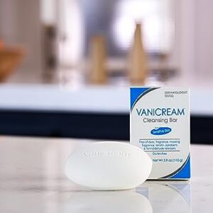 Vanicream Cleansing Bar | Fragrance, Gluten and Sulfate Free | For Sensitive Skin | Gently Cleanses and Moisturizes, 3.9 Ounce (Pack of 12)