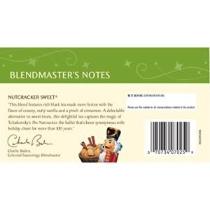 Celestial Seasonings Black Tea, Nutcracker Sweet, 18 Count (Pack of 6)