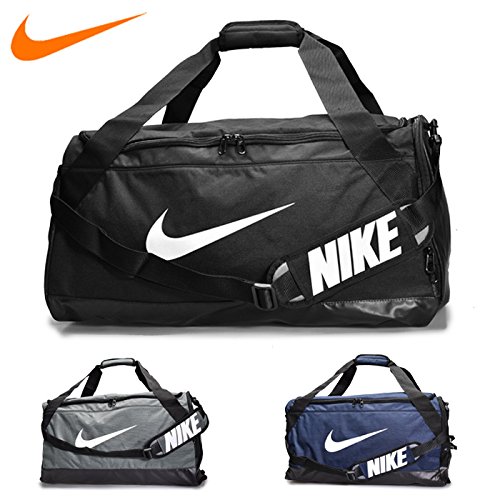 NIKE Brasilia Training Duffel Bag, Midnight Navy/Black/White, Medium