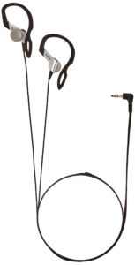 panasonic rp-hs16-s in-ear earbud heaphones with flexible ear hinge (silver)