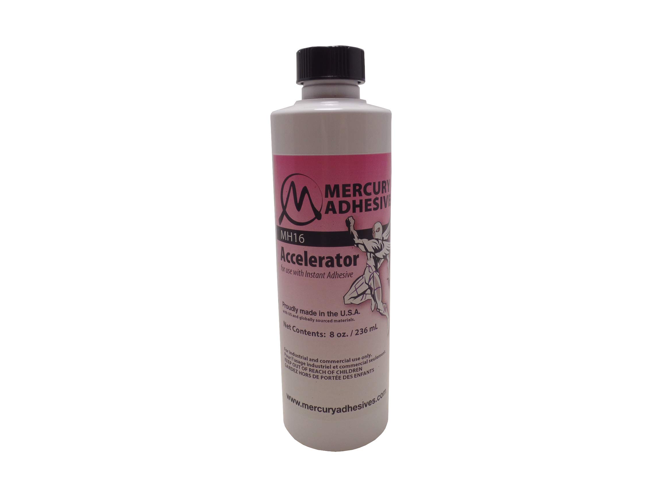 Mercury Adhesives MH16 CA Superglue Accelerator 8oz Refill