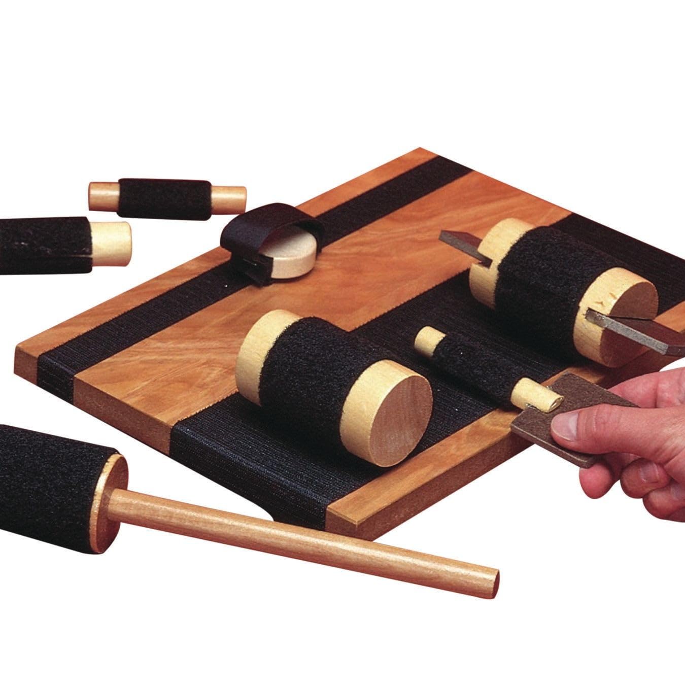 S&S Worldwide Hand Exercise Board with Hook and Loop Fasteners. Large 13" x 9" Solid Wood Base with Wood Tools. Great for Improving Hand and Finger Strength, Therapist Appoved!