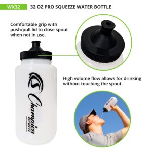 Champion Sports WX32 Pro Squeeze Water Bottle