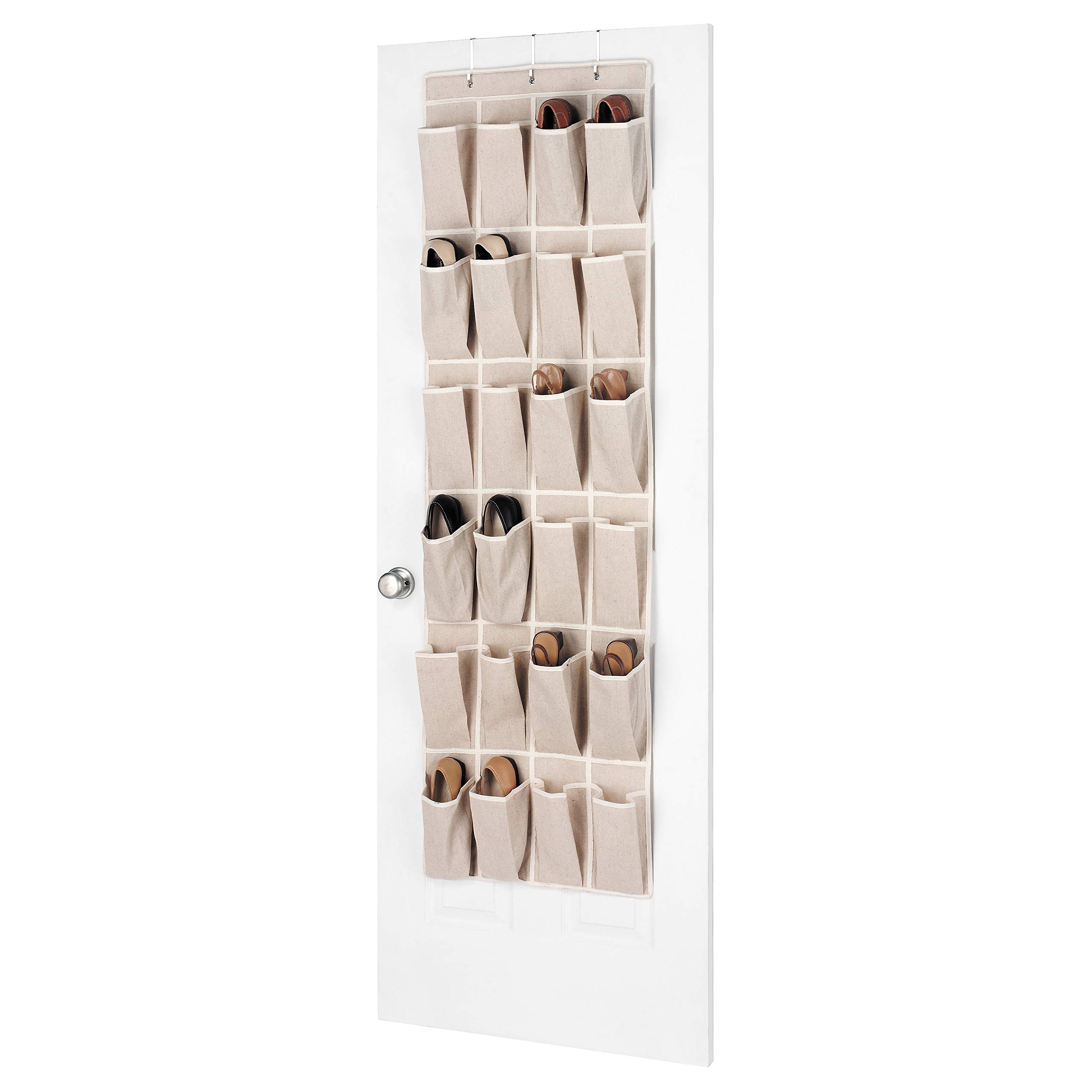 Whitmor Linen Over the Door Shoe Organizer