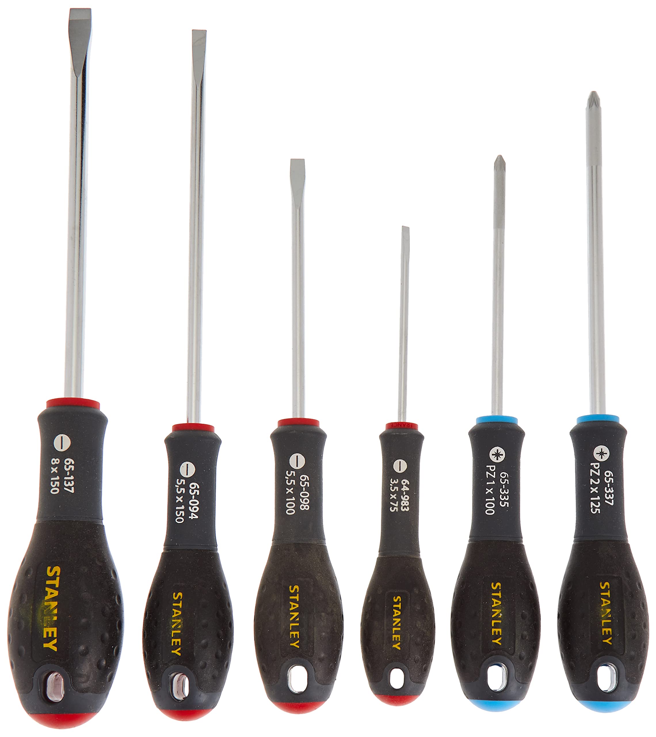 STANLEY FATMAX 6 Piece Screwdriver Set, Parallel/Flared/Pozi