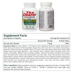 Century Systems The Cleaner Detox, Powerful 14-Day Complete Internal Cleansing Formula for Men, Support Digestive Health, 104 Vegetarian Capsules